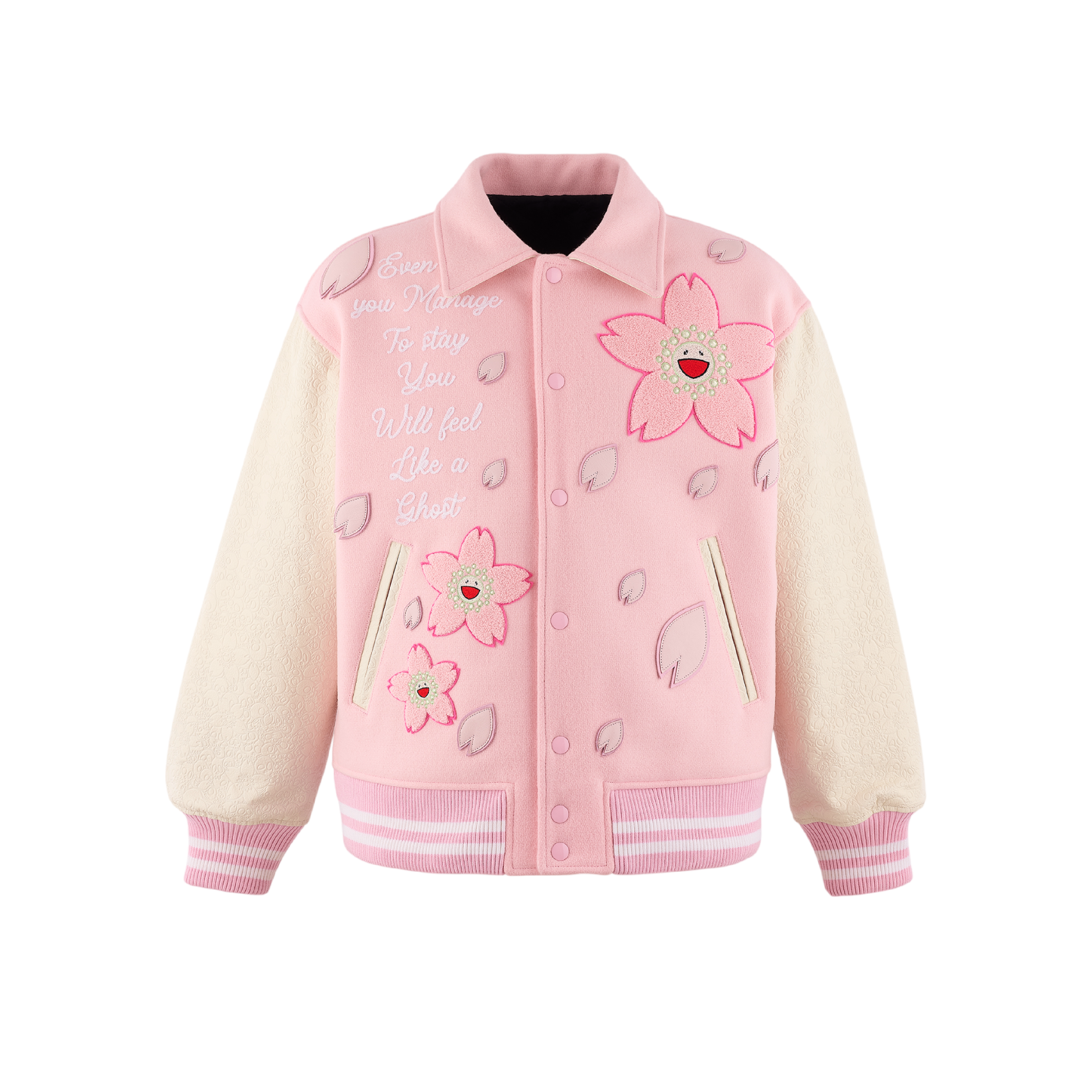 Cherry Blossom Skull Varsity Jacket – Riccardi Boston