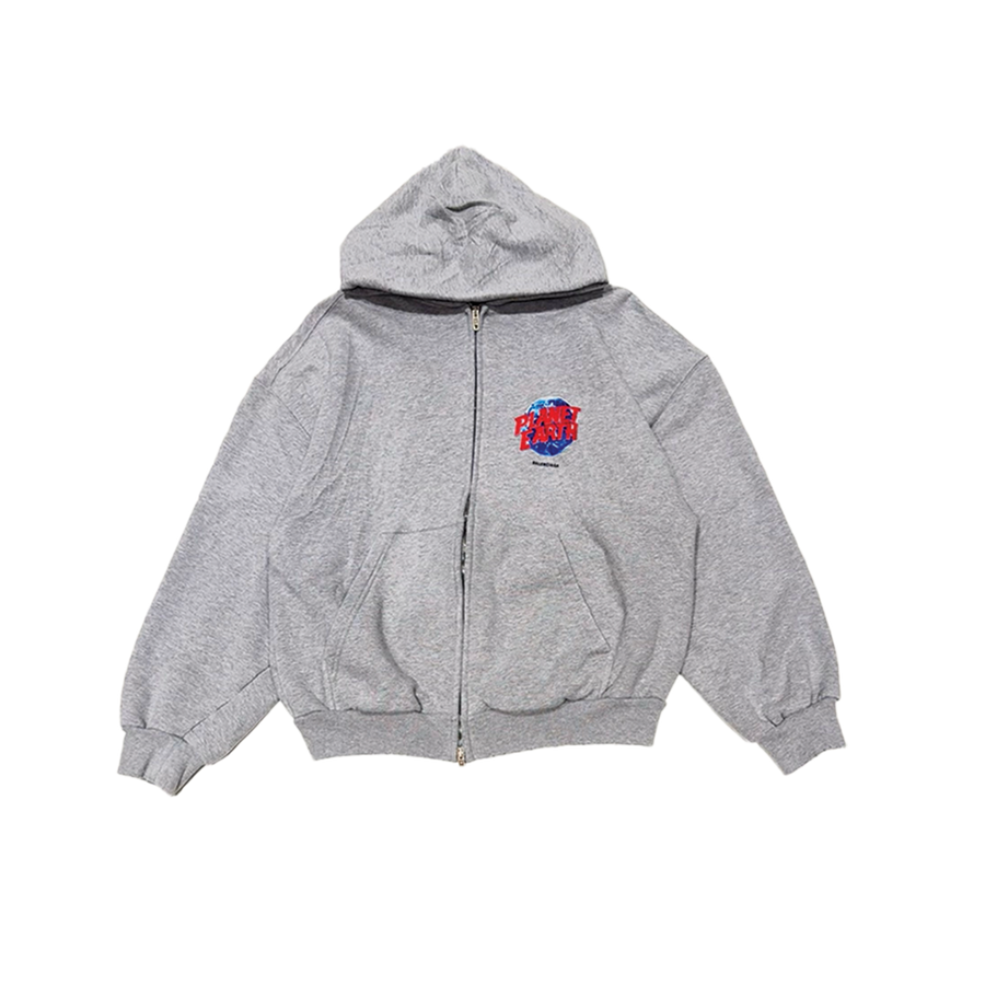 Planet Earth Reg Fit Zip Hoodie