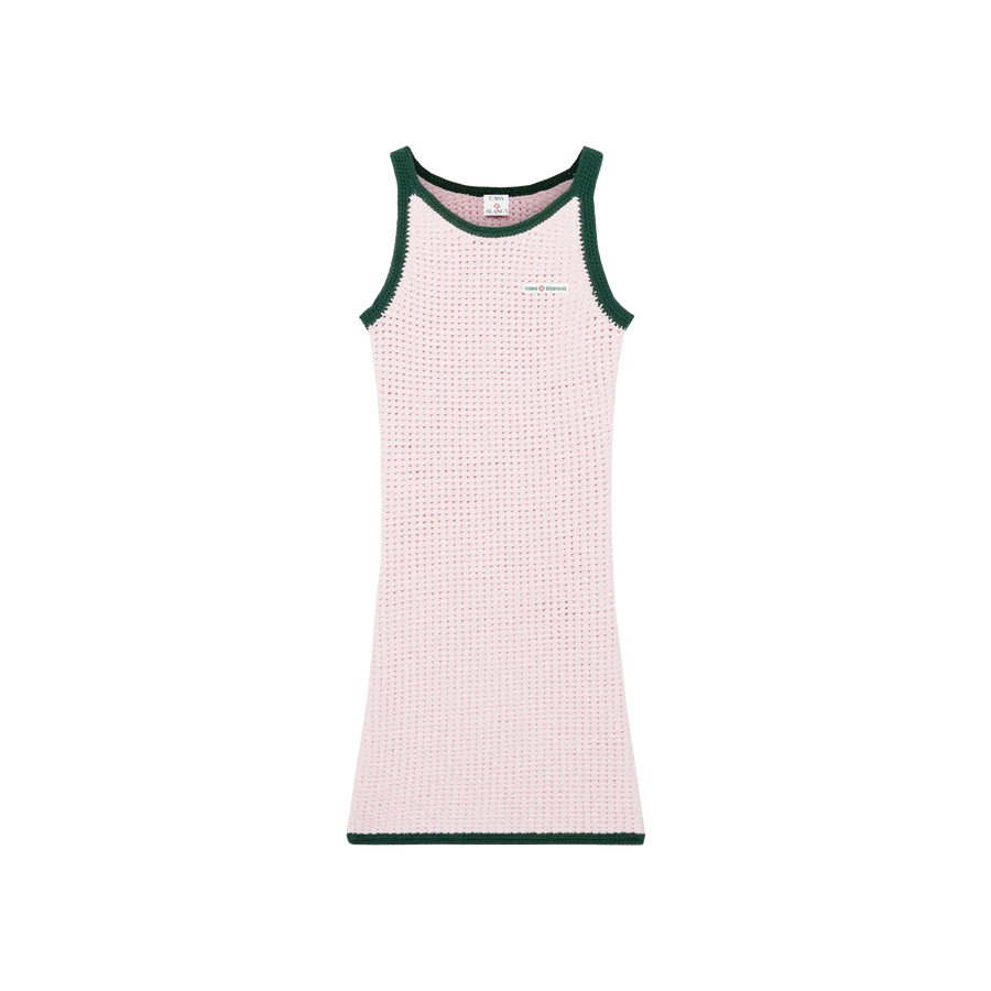 Cotton Mouliné Tank Dress