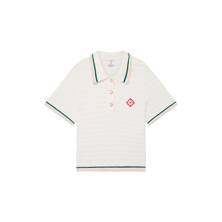 Cotton Bouclé Polo Shirt