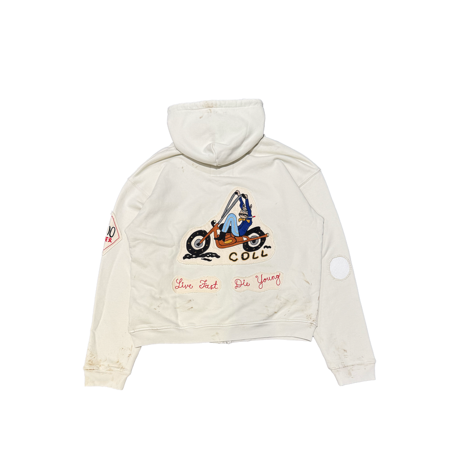 Lynard Chopper Zip Up Hoodie