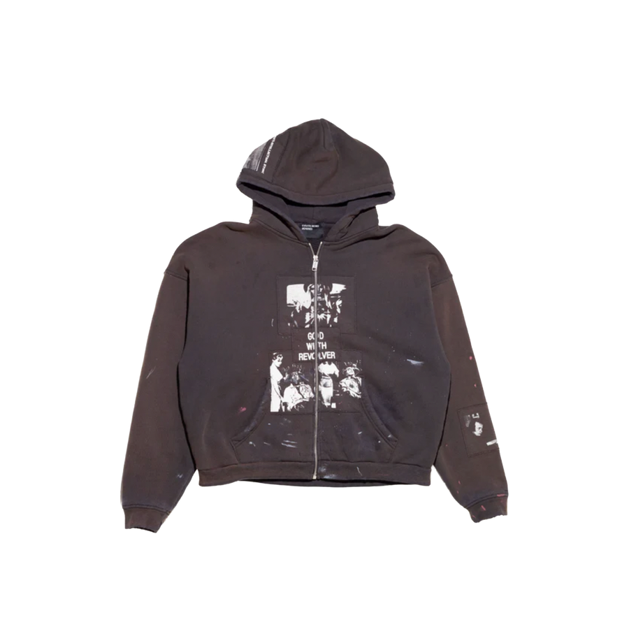 God With Revolver Zip Hoodie