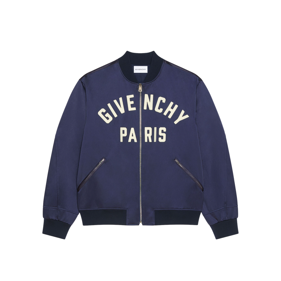 Paris Zipped Blouson in Satin