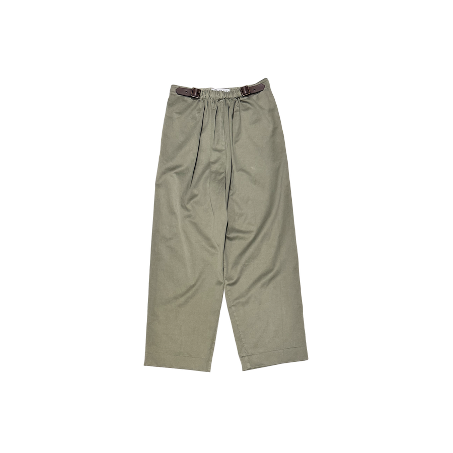 Belted Trousers in Cotton