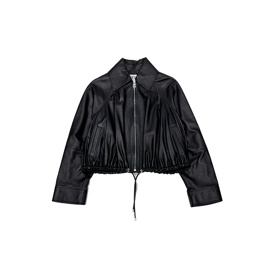 Leather Balloon Jacket Nappa