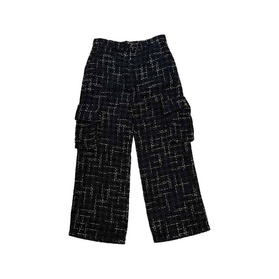 Flecked Tweed Cargo Pant