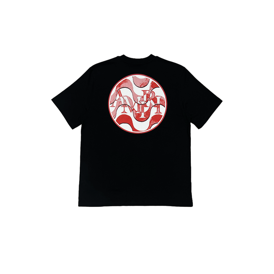 Wave Staggered Logo Tee