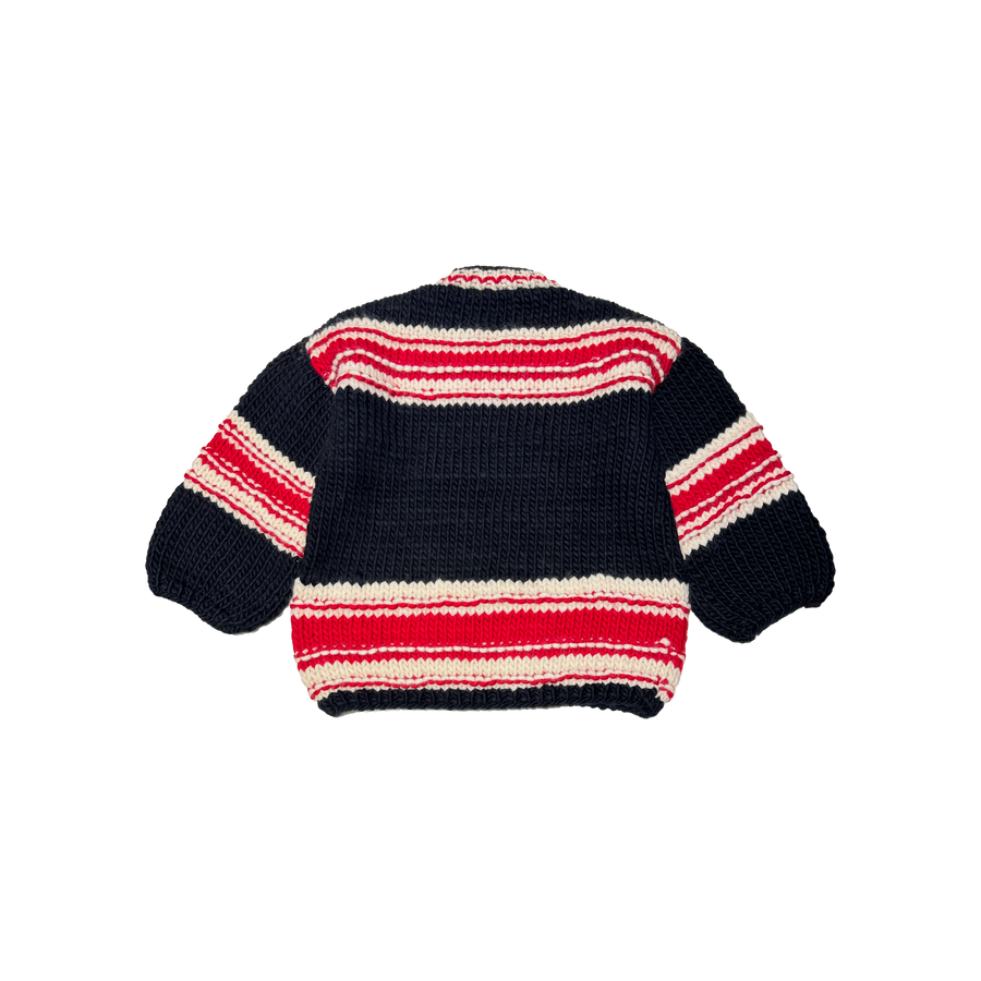 Knit Hockey Jersey Sweater