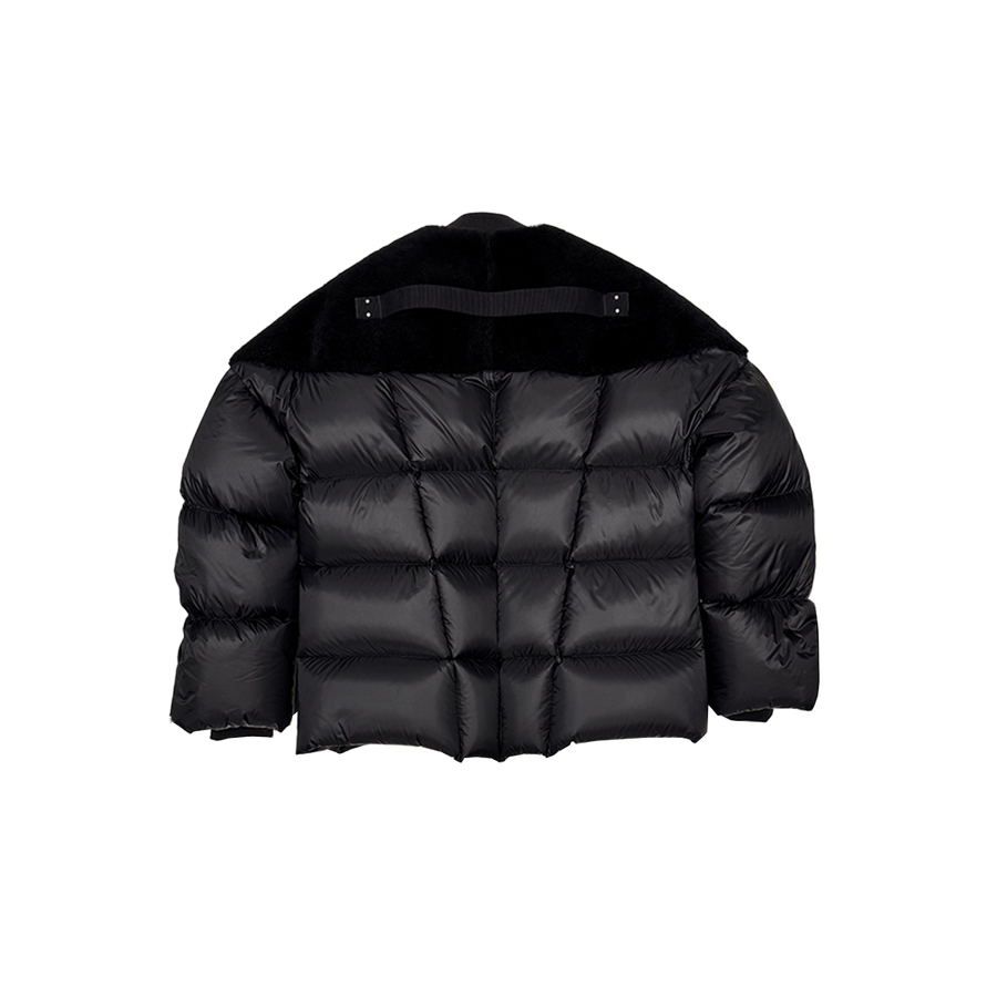 Shearling Nylon Puffer Jacket