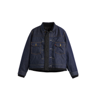 最安値　sacai x LEVI'S Men's Denim x Nylon 4 Levi's® X Sacai Men's Denim X Nylon Twill Reversible Blouson