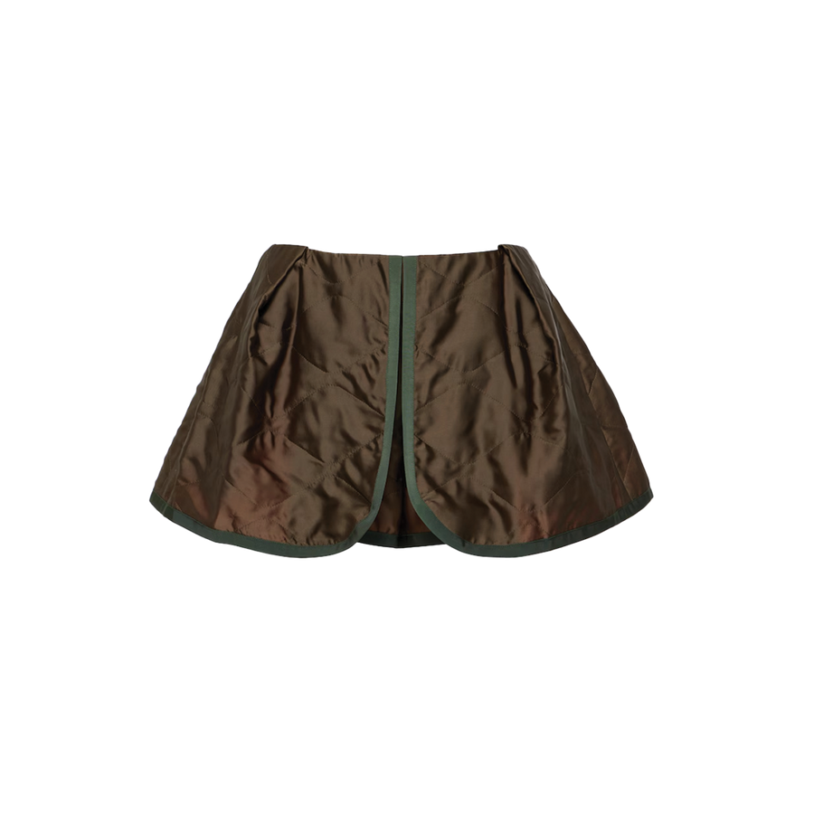 Satin Quilted Shorts