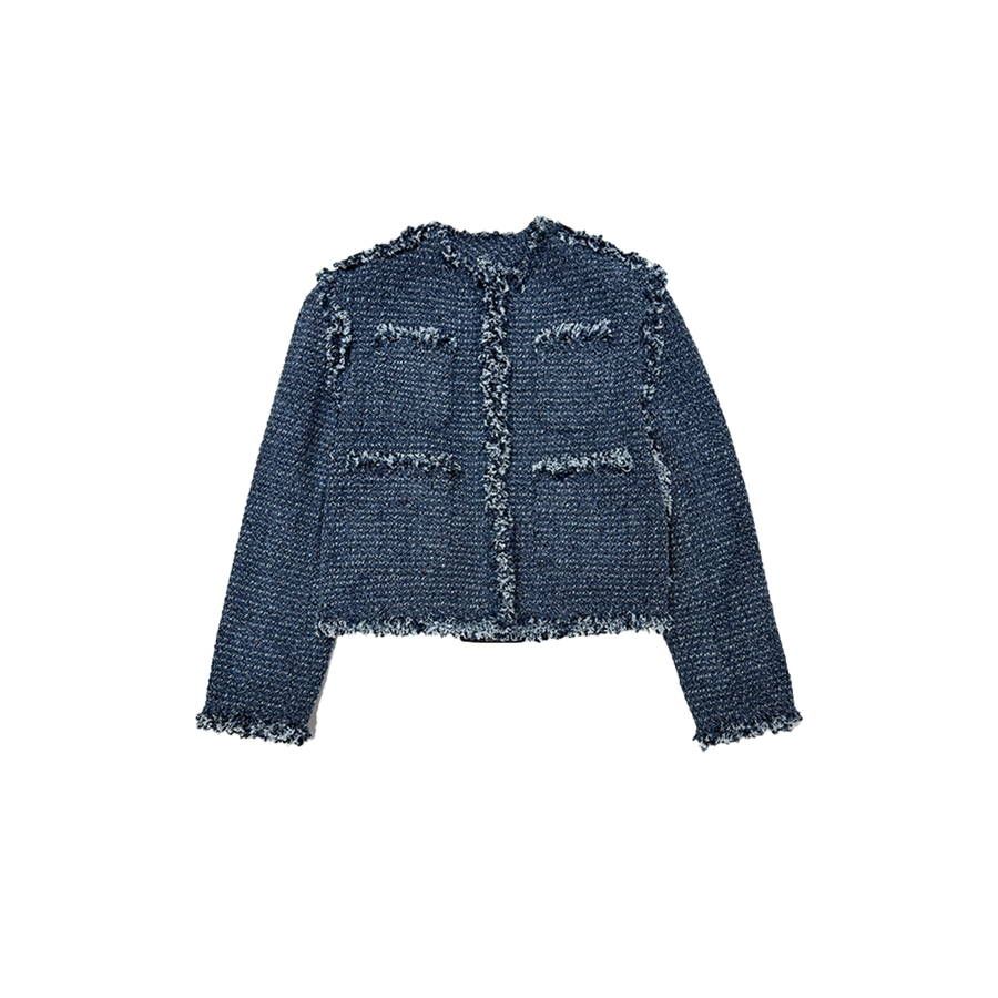 Cotton Denim Punching Jacket