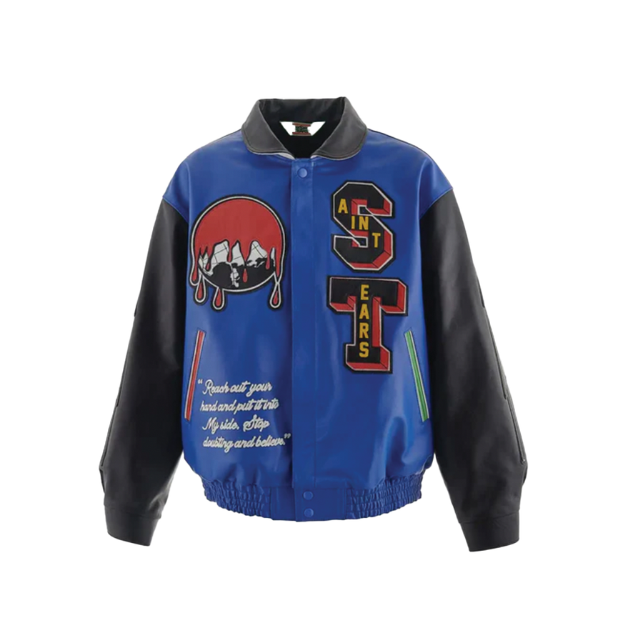 Denim Tears x Saint Mxxxxxx Holy Grail Varsity Jacket