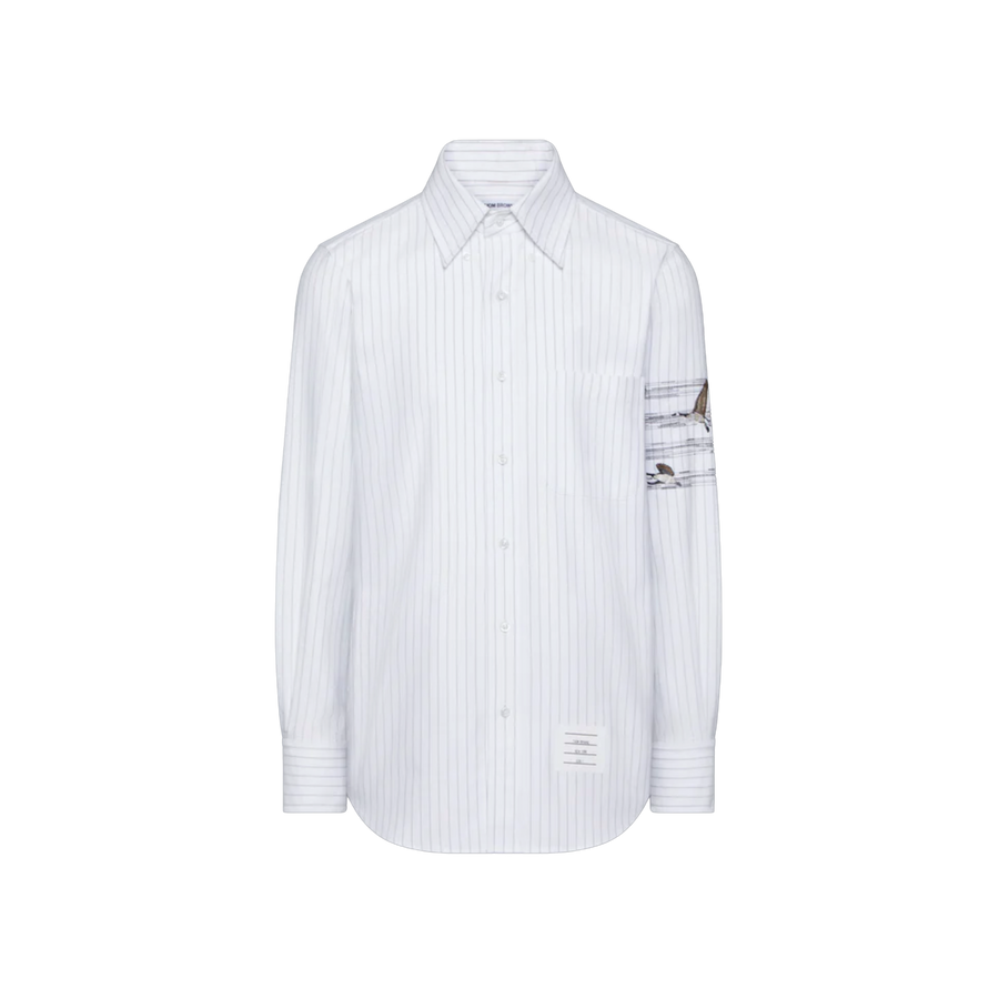 Geese 4 Bar Pinstripe Oxford Short