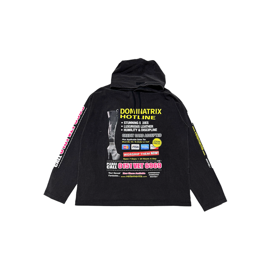 Dominatrix Hotline Jersey Hoodie