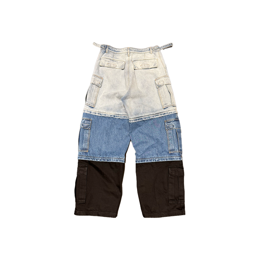 Deconstructed Triple Cargo Pants