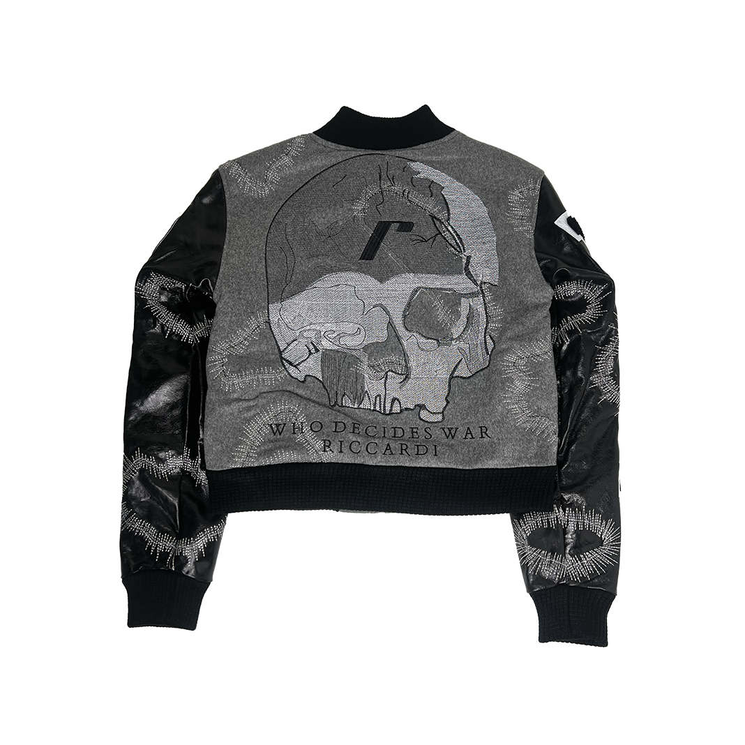 Who Decides War Riccardi Exclusive Namesake Varsity Jacket – Riccardi ...