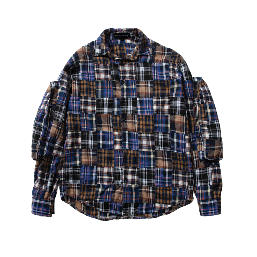 Multi Plaid Pocket Flannel