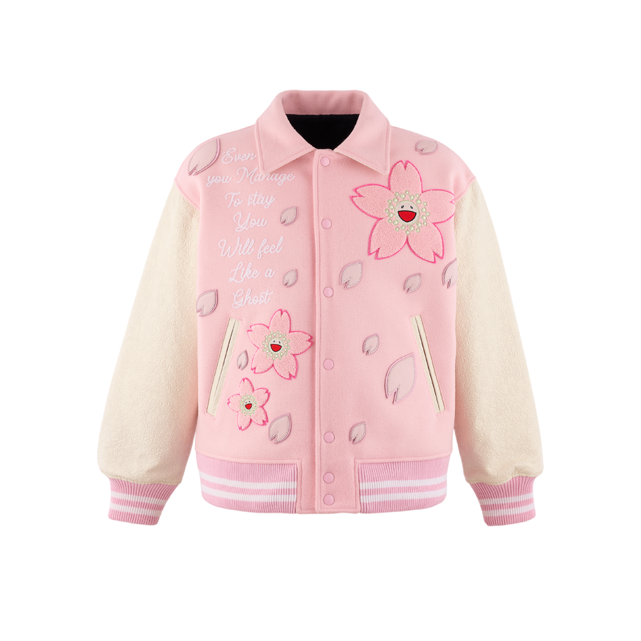 Cherry Blossom Skull Varsity Jacket – Riccardi Boston